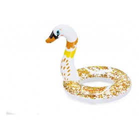 Bestway 36306 - Anello con Testa Fenicottero e Cigno D.61 cm