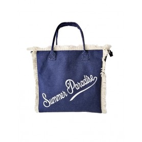 Fratelli Pesce 8381 - Borsa Mare Summer Paradise Con Frange