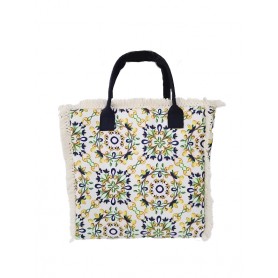 Fratelli Pesce 8380 - Borsa Mare Fantasie Con Frange