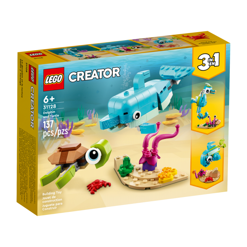 Lego 31128 - Creator - Delfino e Tartaruga