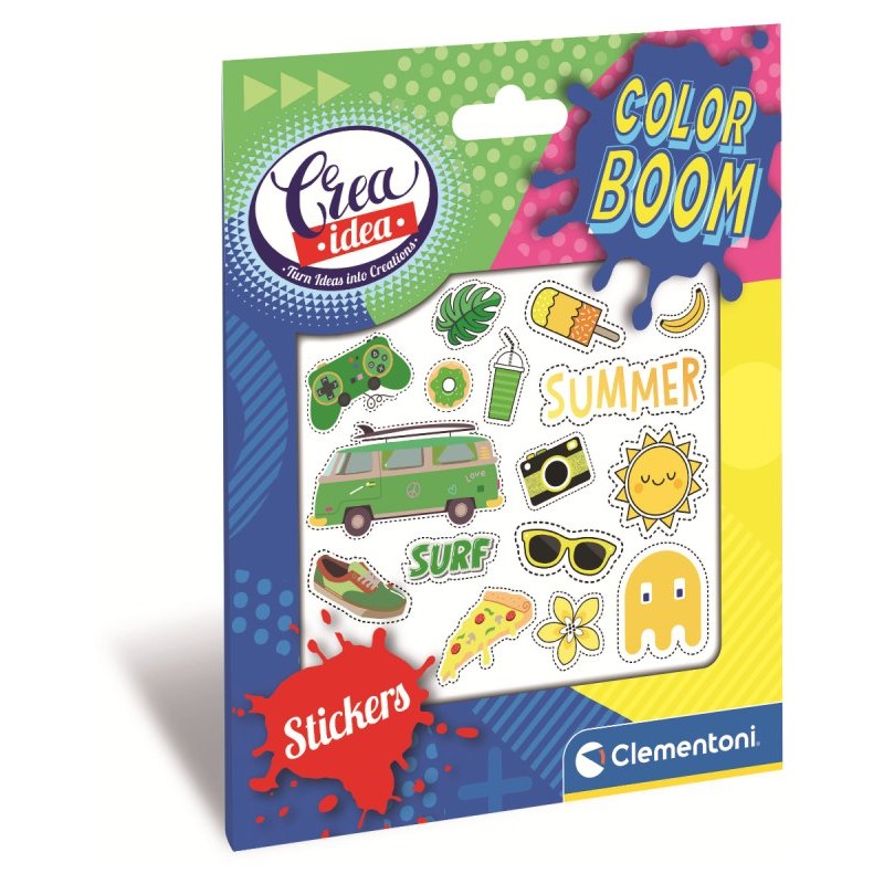 Clementoni 18698 - Crea Idea - Stickers Color Boom