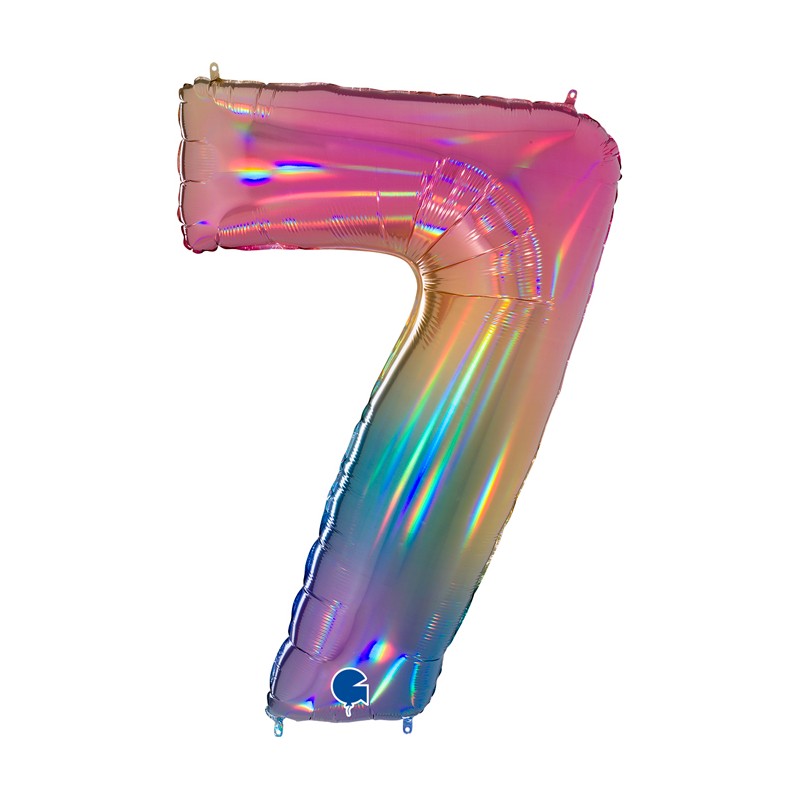 Ciao 817 - Palloncino a Elio N.7 Rainbow 102cm