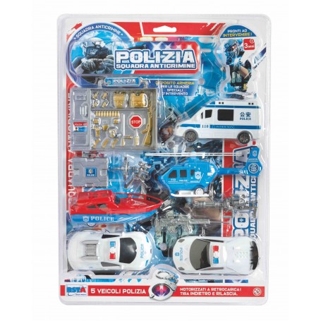 Rstoys 11249 - Blister Veicoli Polizia a Retrocarica