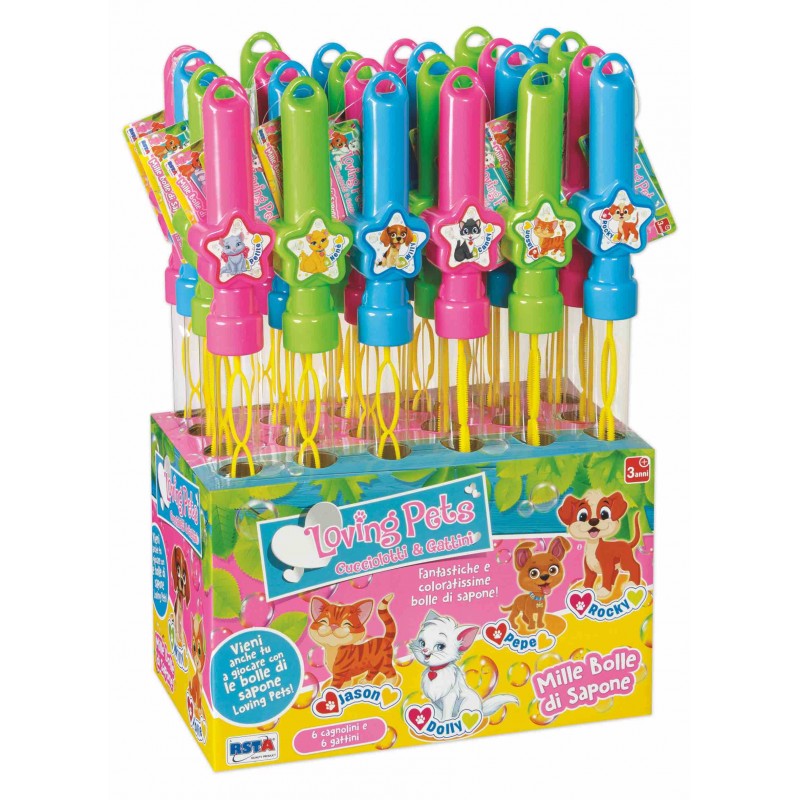 Rstoys 11260 - Bacchetta Bolle Giganti Loving Pets Display 24 pz