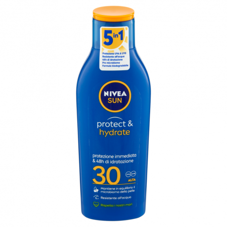 Nivea 85581 - Latte Solare Protect & Hydrate 200 ml FP 30