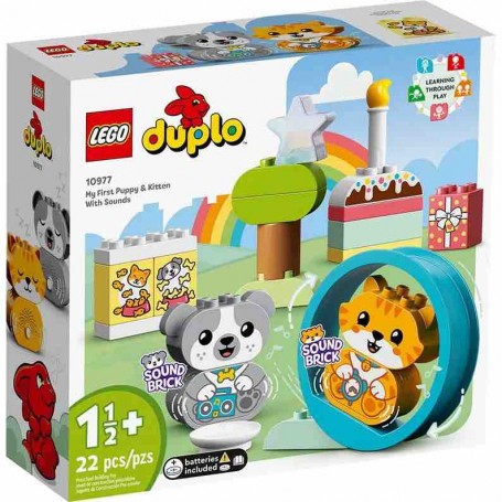 Lego 10977 - Duplo - Il Mio Primo Cagnolino e Gattino con Suoni