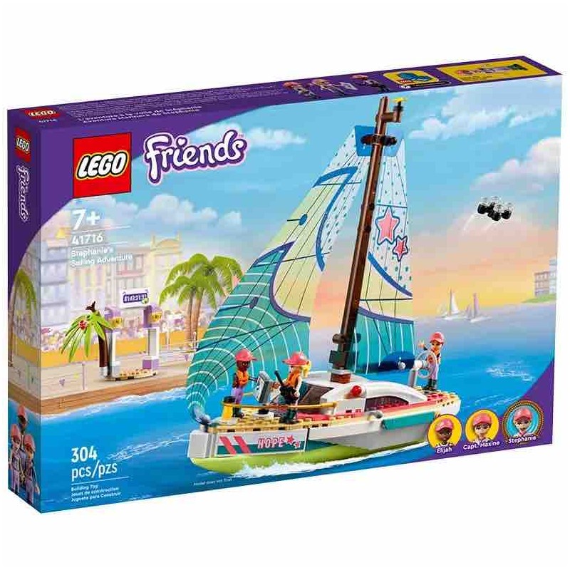 Lego 41716 - Friends - L’Avventura in Barca a Vela di Stephanie