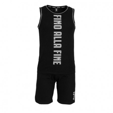 Juventus 3132 - Pigiama Estivo Cotone Juventus Nero Size 14