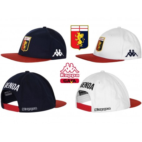 Kappa 1768 - Cappellino Visiera Curva Bianco Genoa Tg 59