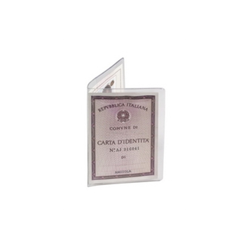 Favorit 0073 - Confezione 50 Porta Carta Di Identità Trasparente PVC