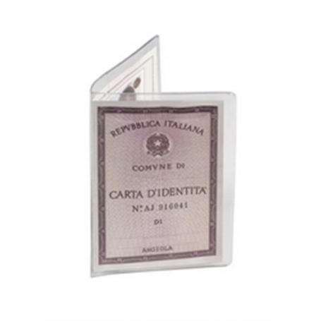 Favorit 0073 - Confezione 50 Porta Carta Di Identità Trasparente PVC