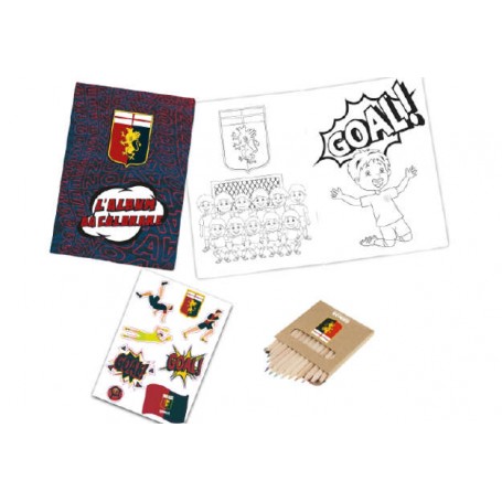 Genoa 37000 - Kit Genoa Album da Colorare Stickers e Matite