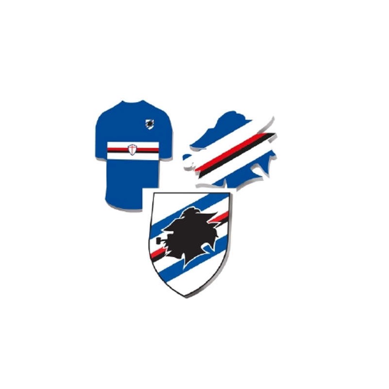 Sampdoria 3098 - Magneti Sagomati Sampdoria 3 Ass