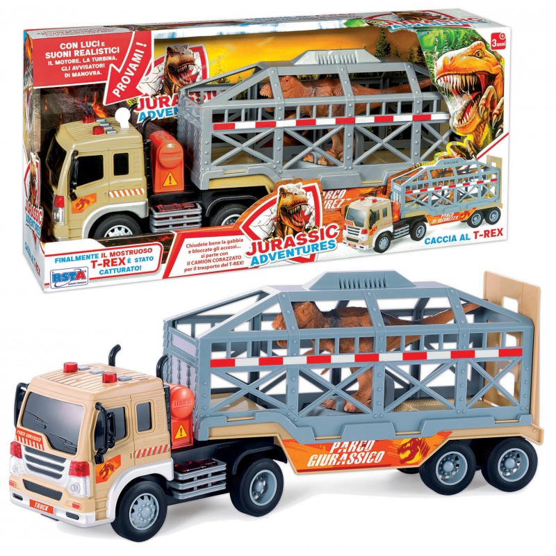 Rstoys 11412 - Camion a Frizione Trasporto Dinosauri