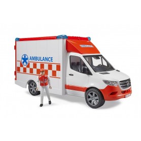 Bruder 2676 - Mercedes Benz Sprinter Ambulanza con Personaggio