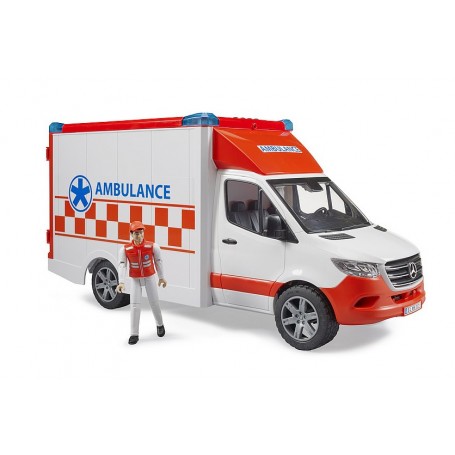 Bruder 2676 - Mercedes Benz Sprinter Ambulanza con Personaggio