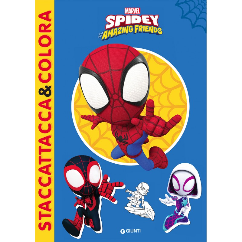 Giunti W04660 - Album Staccattacca e Colora Spidey