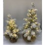 Fratelli Pesce 8465 - Pinetto Innevato 50 Cm Con Luce Bianco Calda 30 Led