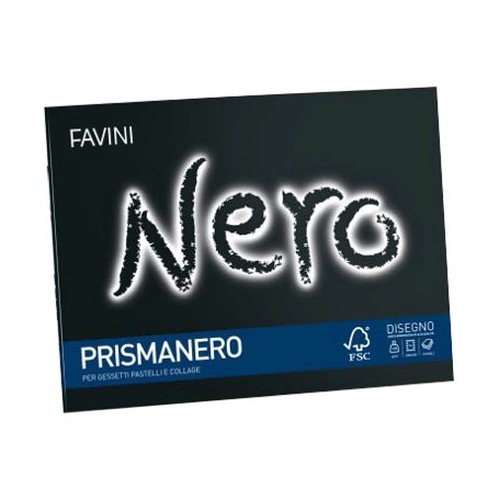 Favini 20911 - Album Da Disegno Nero 24x33 cm.