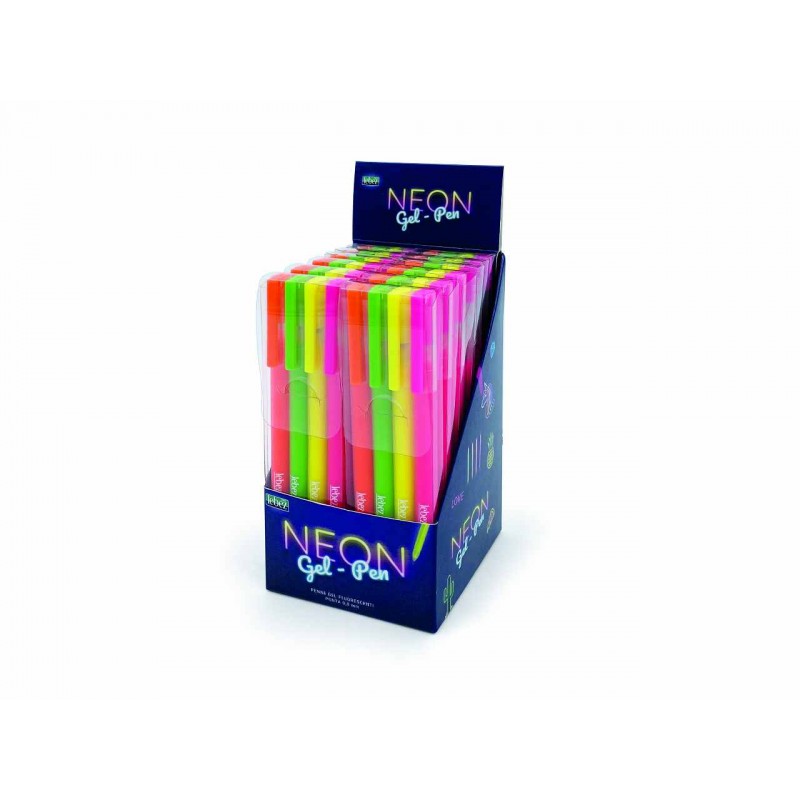 Lebez 81242 - Penna Gel Neon Conf. 4 Penne