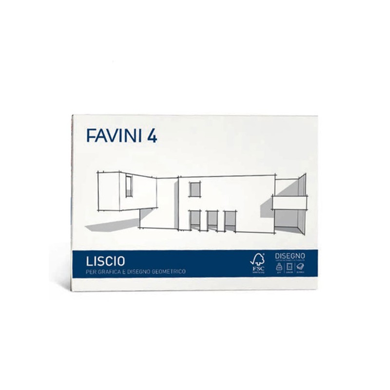 Favini 3010 - Blocco da Disegno F4 33x48 Liscio