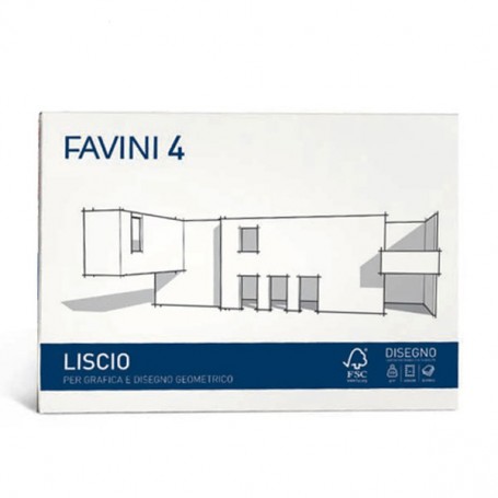 Favini 3010 - Blocco da Disegno F4 33x48 Liscio