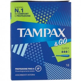 Tampax 5695 - Tampax & Go Super Conf.18 pz