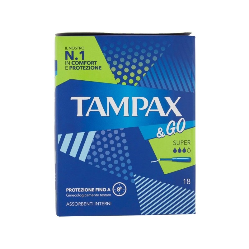 Tampax 5695 - Tampax & Go Super Conf.18 pz