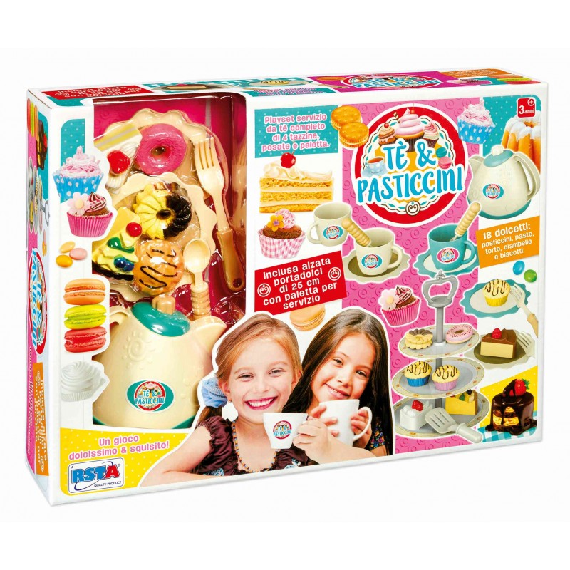 Rstoys 11395 - Playset Servizio da Tè con Alzatina e Accessori