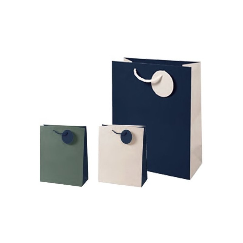 Lebez 81076 - Shopper Bicolore 26x32 cm Conf.20 pz