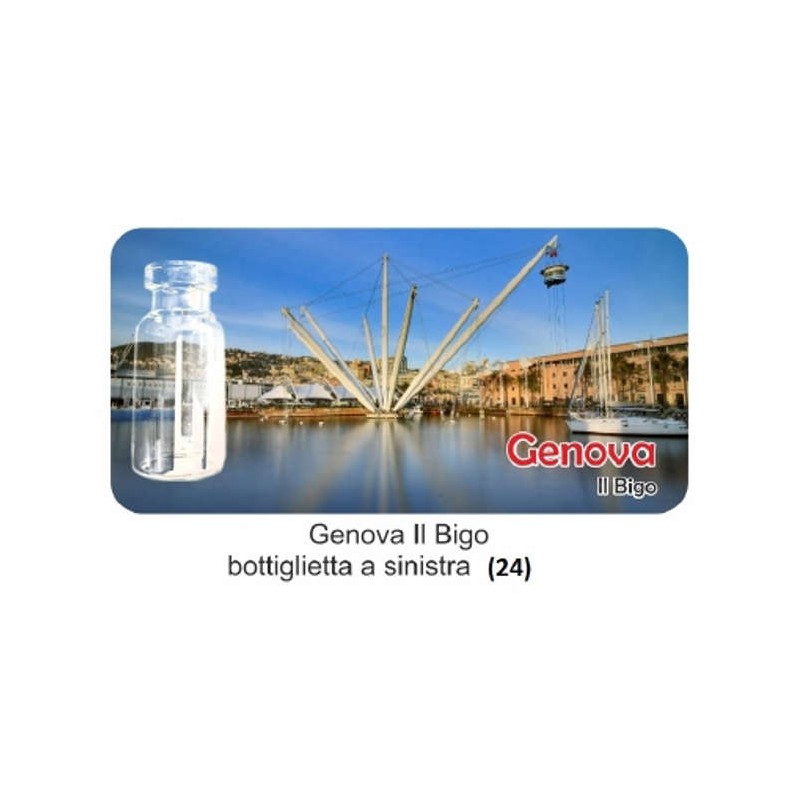 Genova 0024 - Magnete Bottiglietta con Sabbia Bigo