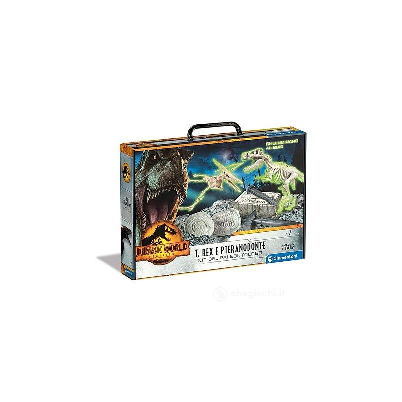 Clementoni 19306 - Scienza & Gioco - Jurassic World 3 - T-Rex + Pteranodonte