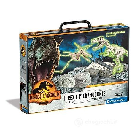 Clementoni 19306 - Scienza & Gioco - Jurassic World 3 - T-Rex + Pteranodonte