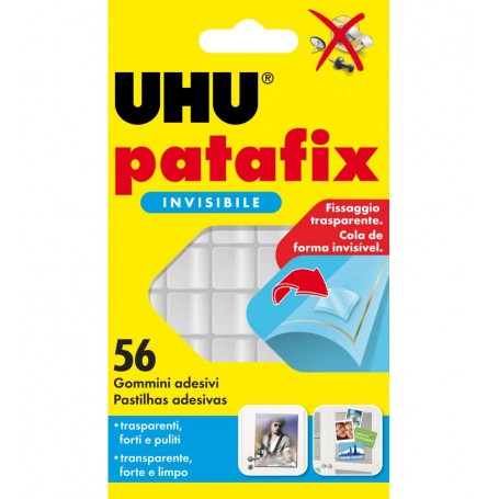 Uhu 1601 - Patafix Trasparente Blister 56 Gommini