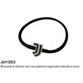 Juventus 1353 - Bracciale Silicone Piastrina Sagomata Juventus