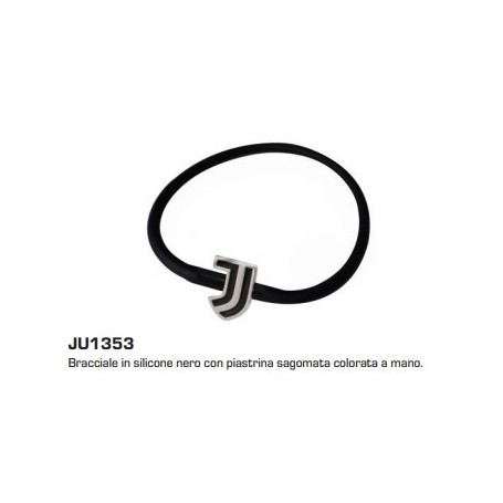 Juventus 1353 - Bracciale Silicone Piastrina Sagomata Juventus