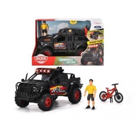 Simba 34006 - Dickie - Downhill Racing Ford Raptor Luci e Suoni con Bicicletta