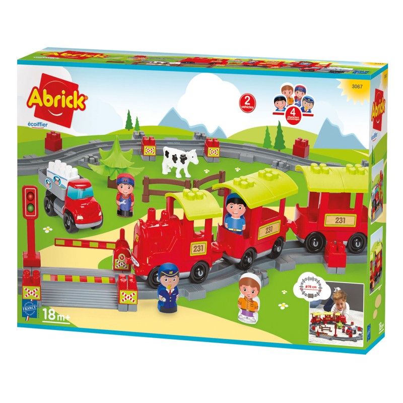 Simba 3067 - Ecoffier - Abrick Pista Treno Set Ferrovia a Vapore