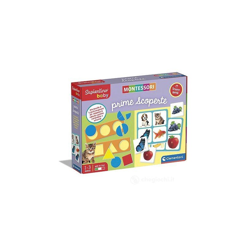 Clementoni 16421 - Sapientino Baby - Montessori Prime Scoperte