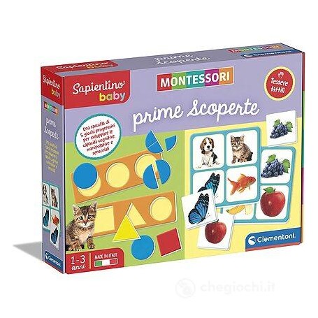 Clementoni 16421 - Sapientino Baby - Montessori Prime Scoperte