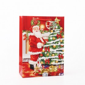 Fratelli Pesce 8475 - Shopper Natale 23x10x32 Cm  210 gr 5 fantasie assortite