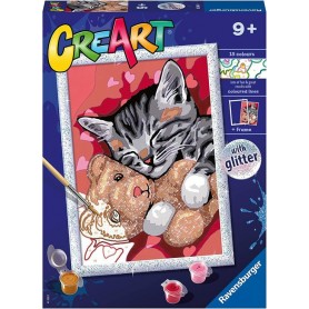 Ravensburger 20266 - Creart - Gattino e il suo Orsetto