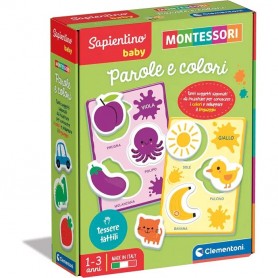 Clementoni 16404 - Sapientino Baby - Montessori Parole e Colori