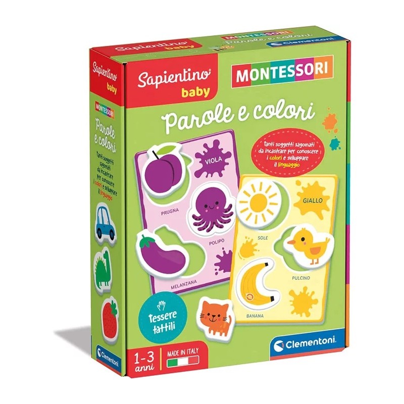 Clementoni 16404 - Sapientino Baby - Montessori Parole e Colori
