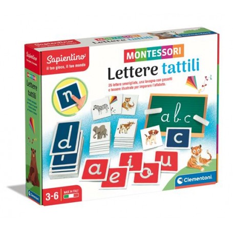 Clementoni 16358 - Sapientino - Montessori Lettere Tattili