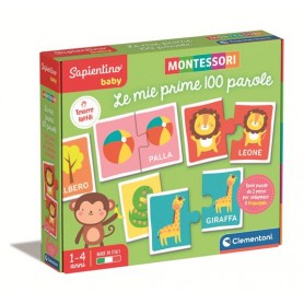 Clementoni 16412 - Sapientino - Montessori Le Mie Prime 100 Parole