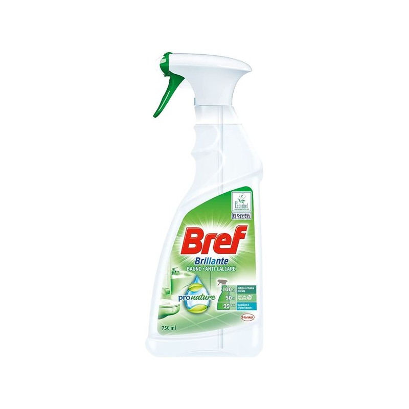 Bref 6758 - Spray Brillante Bagno Anti Calcare 750 ml