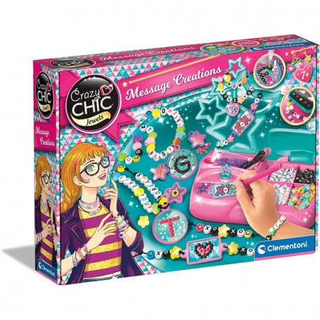 Clementoni 18729 - Crazy Chic - Set Braccialetti Message Creations