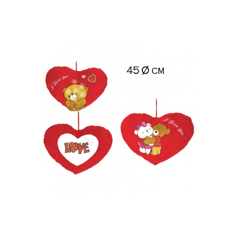 Decar 25104 - Cuscino Cuore 45cm 3 Ass