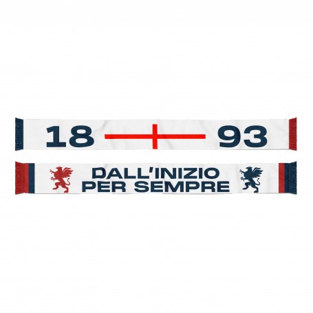 Genoa ScB - Sciarpa Tubolare Genoa 1893 Bianca 2023